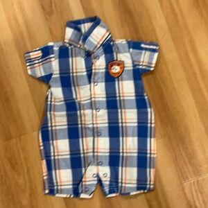 Blue Plaid Kids Shirt